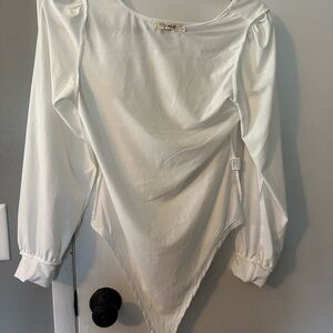 White Long Sleeve Women's Top